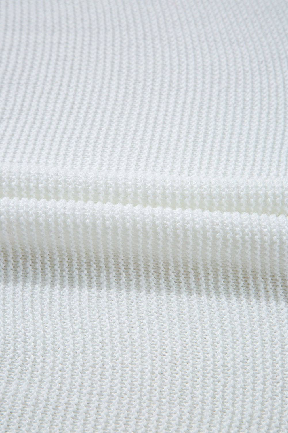 Solid Short Sleeve Side Slit Sweater Tee