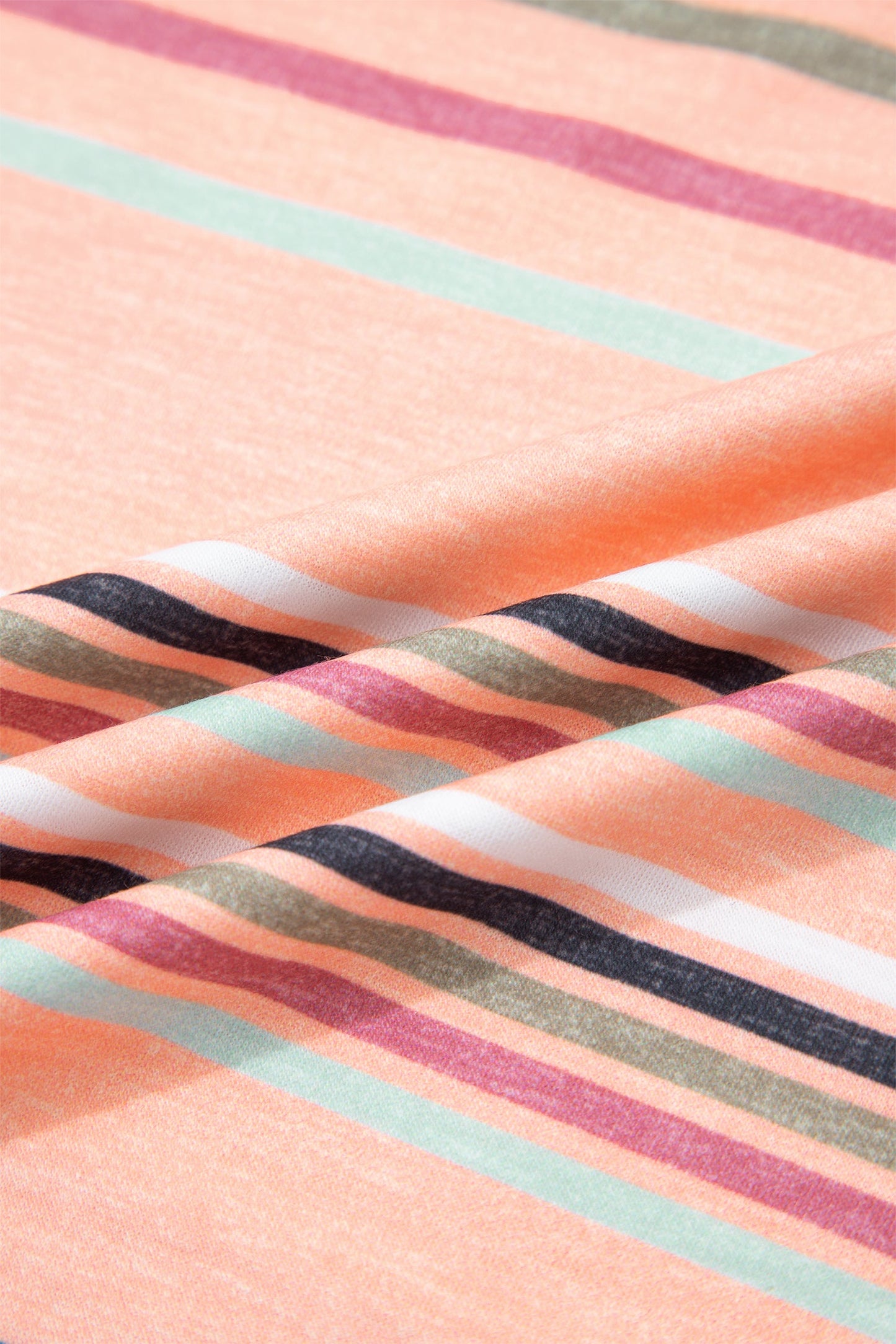 Stripe Short Sleeve Crew Neck T-Shirt