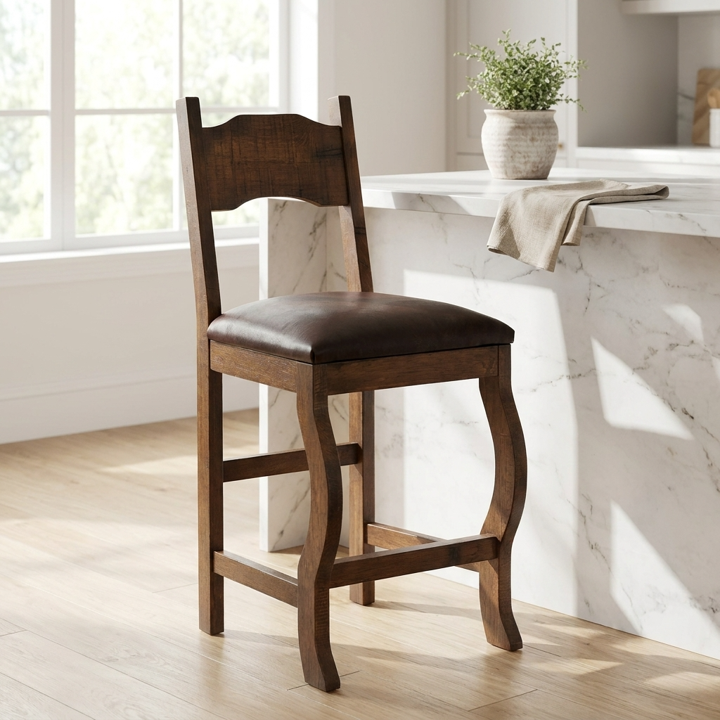 Floresville Rustic Bar Stool 24"