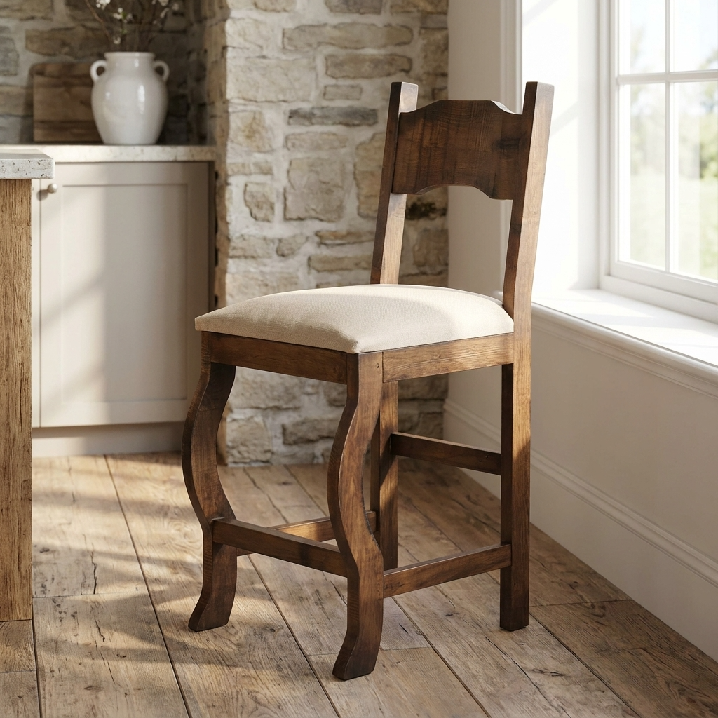 Floresville Rustic Bar Stool 24"