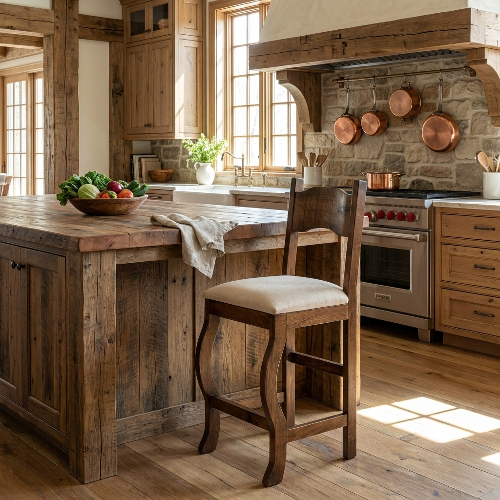 Floresville Rustic Bar Stool 24"
