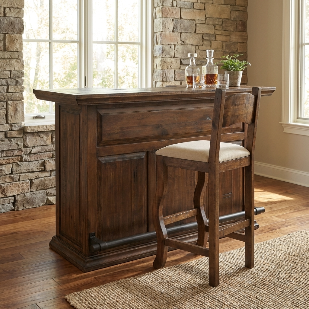 Floresville Rustic Bar Stool 30"