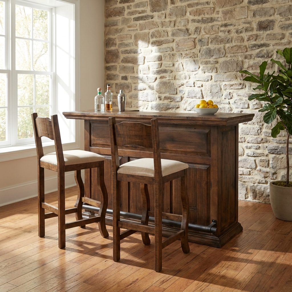 Floresville Rustic Bar Stool 30"