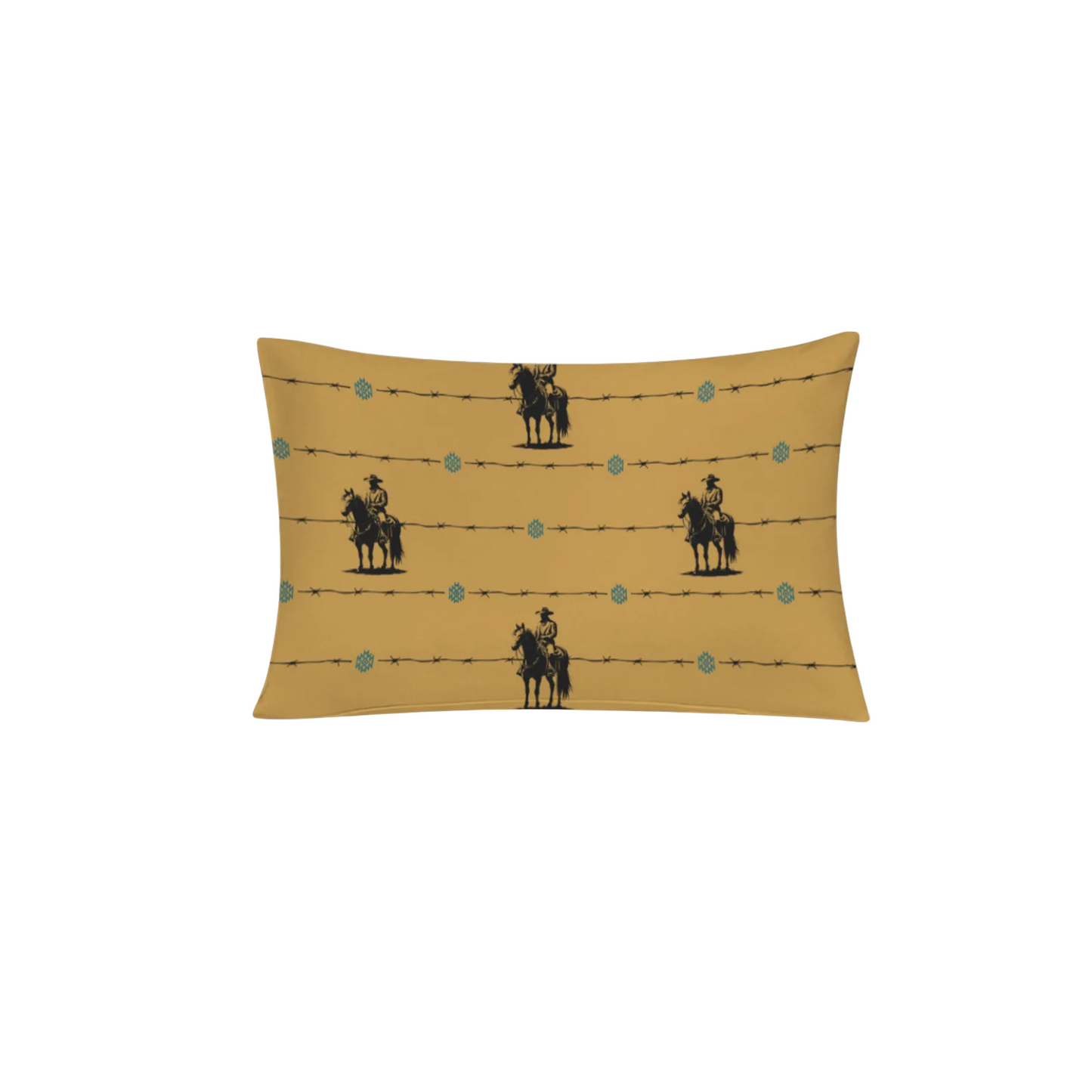 Baha Ranch Saddle Up Pillow Case Caramel Made in America