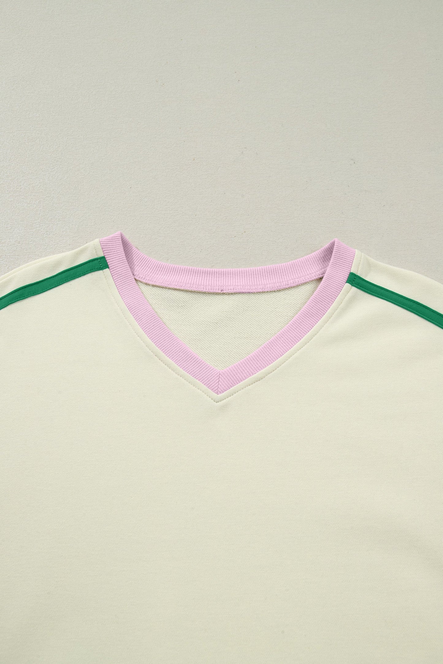Ribbed Colorblock V-Neck & Skort Athleisure Set