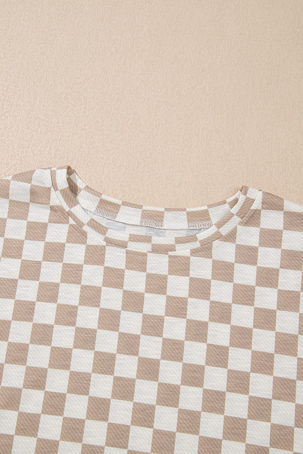 Checker T-Shirt Top & High Waist Skorts Outfit