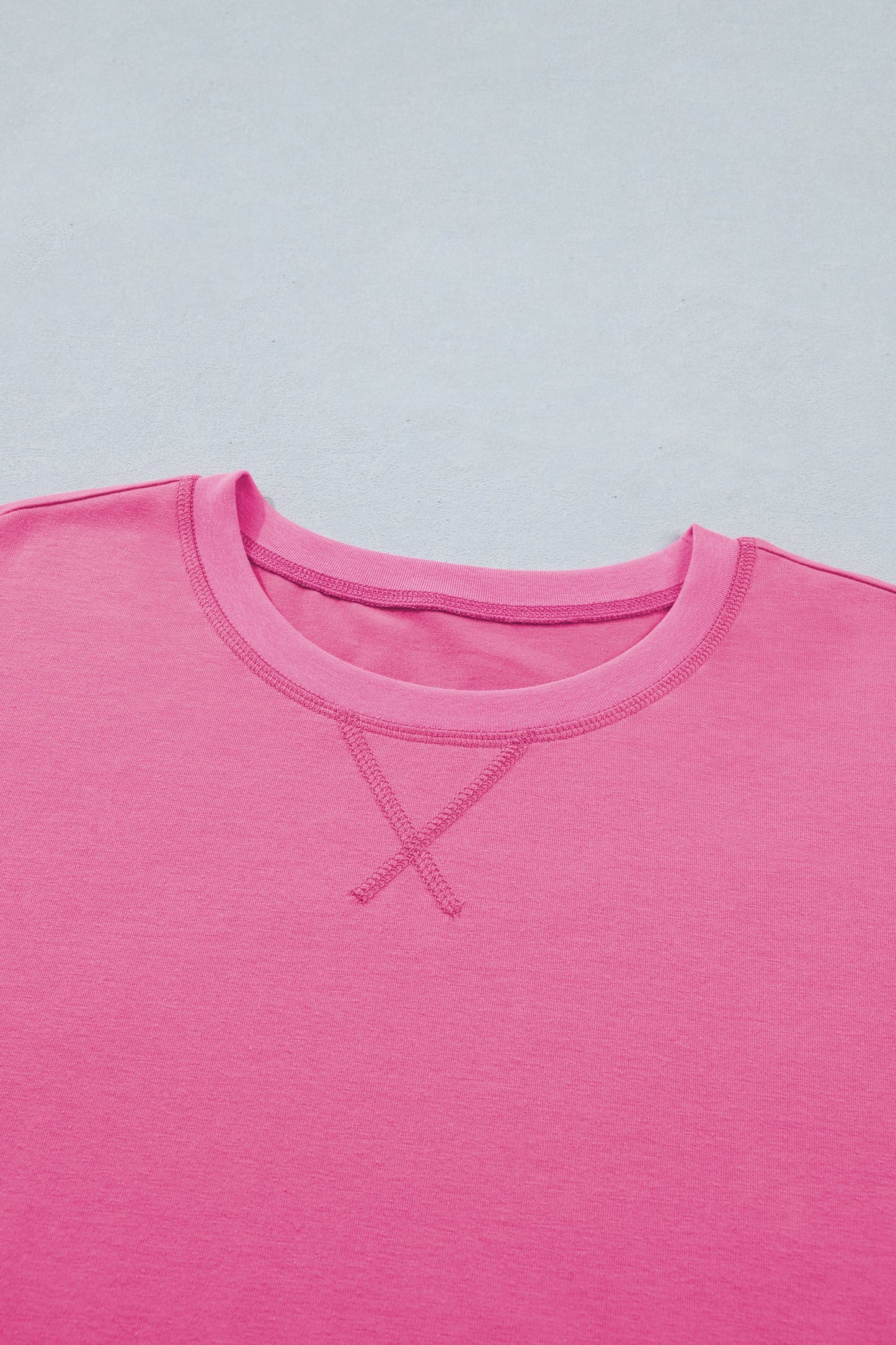 Solid Tee & Stipe Waistband Short Set