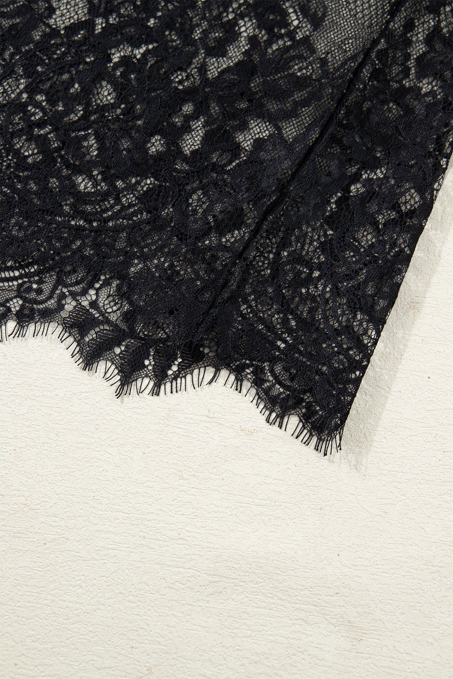 Solid Lace Patchwork Short Sleeve Maxi Dress