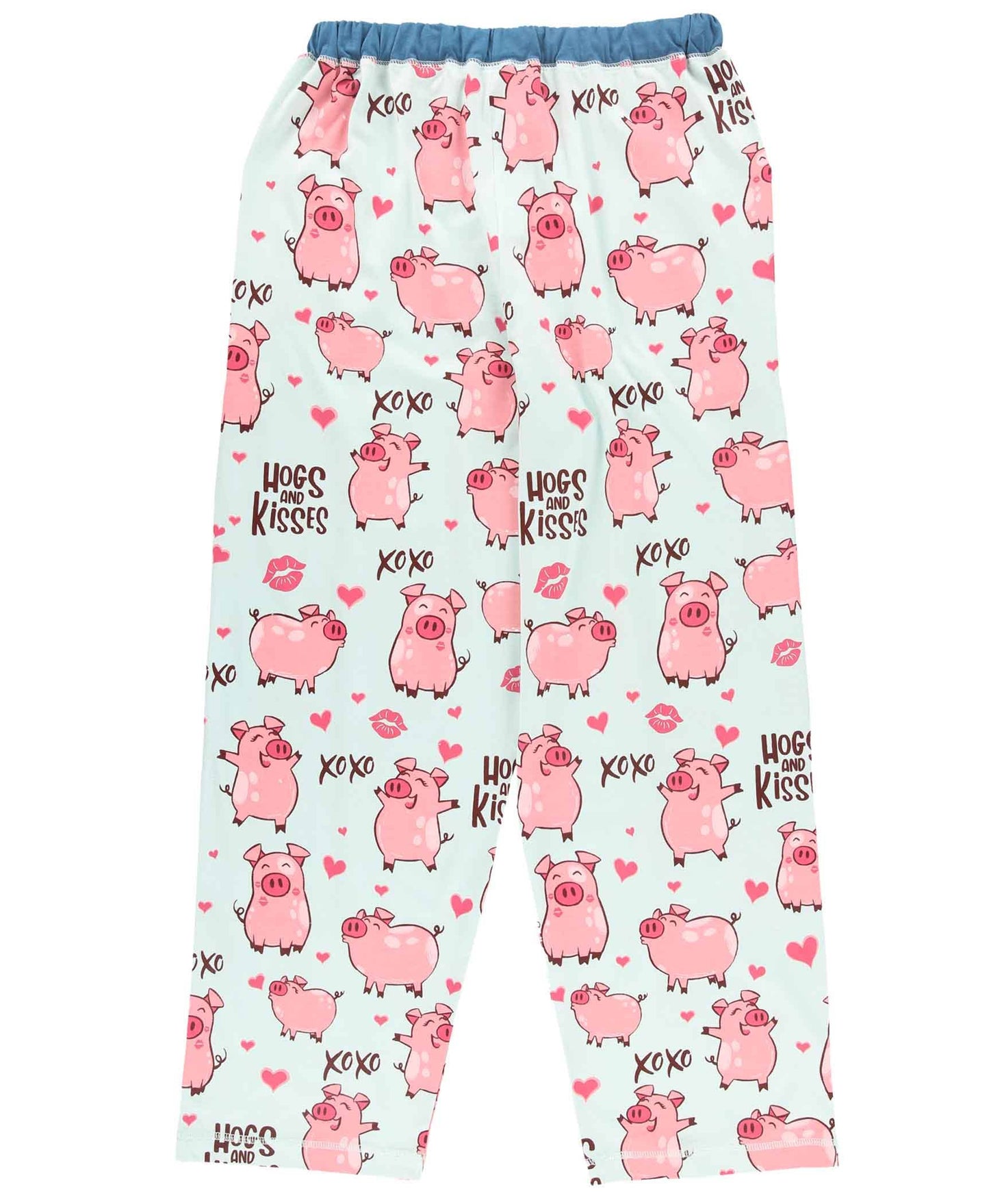 Hogs & Kisses Blue Women's Pajama Pants By Lazy One