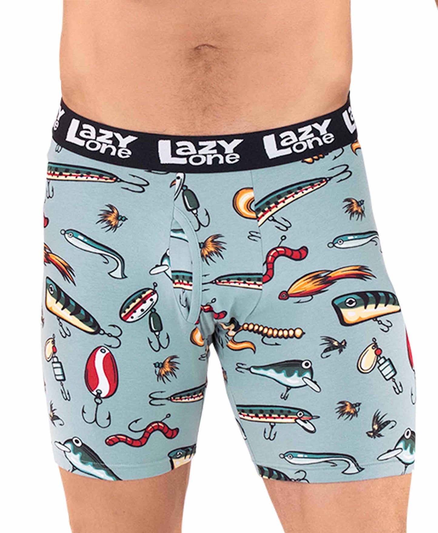 Fishing Lures Boxer Brief by Lazy One