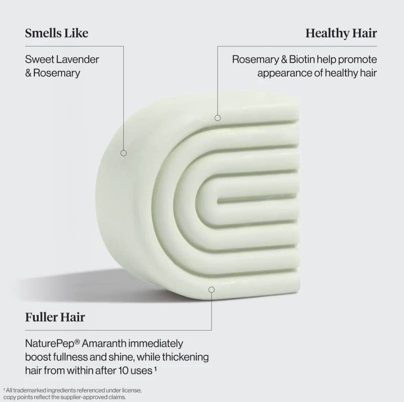 Rosemary & Biotin Volumizing Shampoo & Conditioner Bar Combo by KITSCH