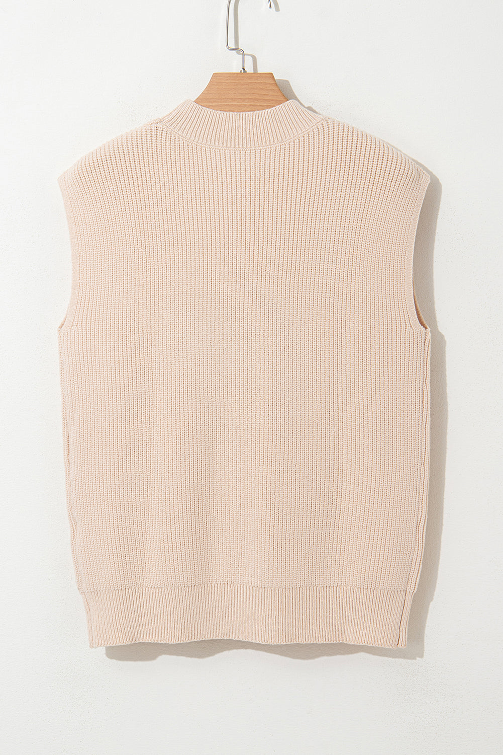 Western Howdy Cowboy Mock Neck Sleeveless Sweater