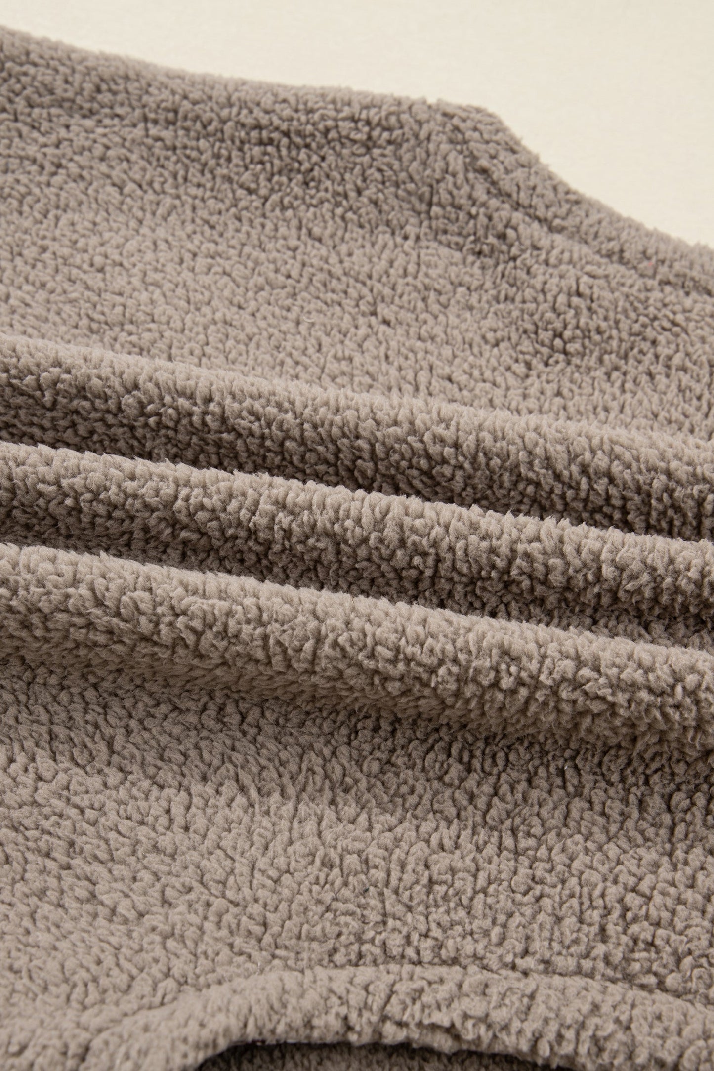 Floral Contrast Trim Fleece Side Bow Tie Vest