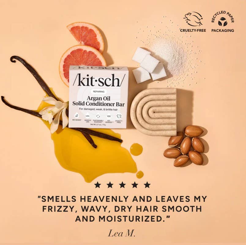Repairing Argan Oil Shampoo & Conditioner Bar Combo by Kitsch