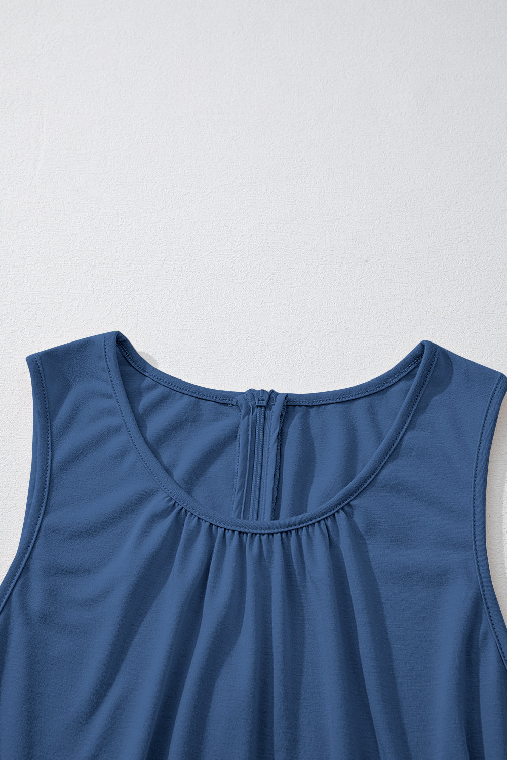 Sleeveless Top & Pleated Waist Jumpsuit