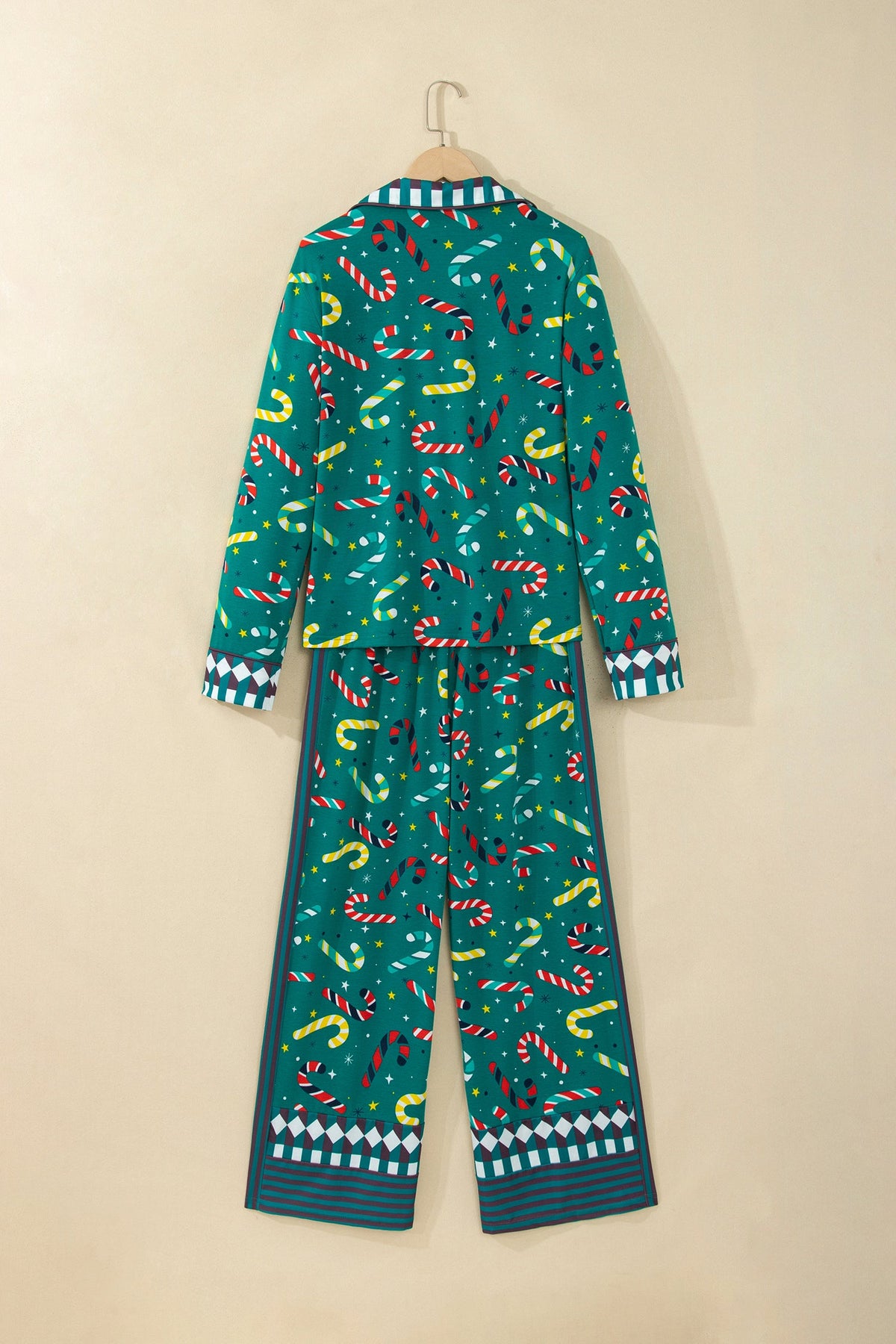 Christmas Candy Cane Top & Pants Pajama Set