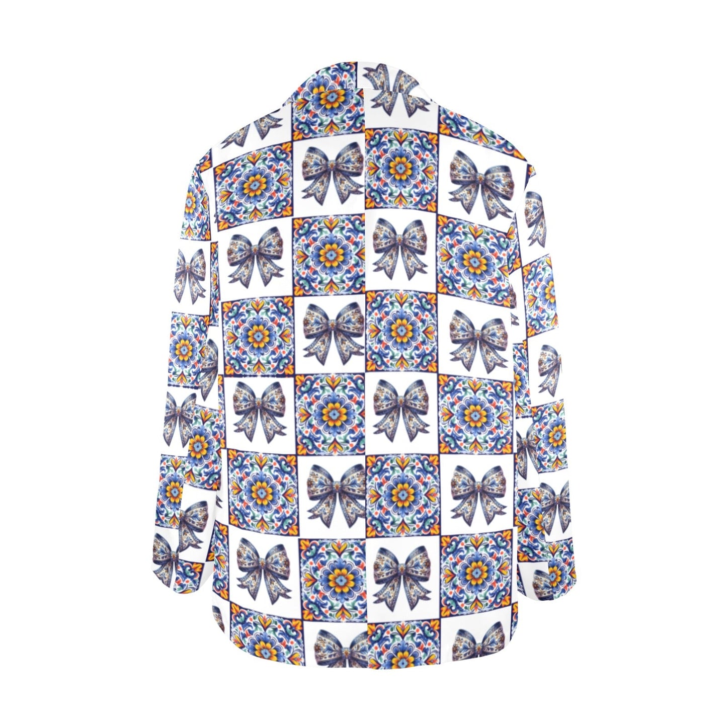 Blue Bow Talavera Floral Blazer