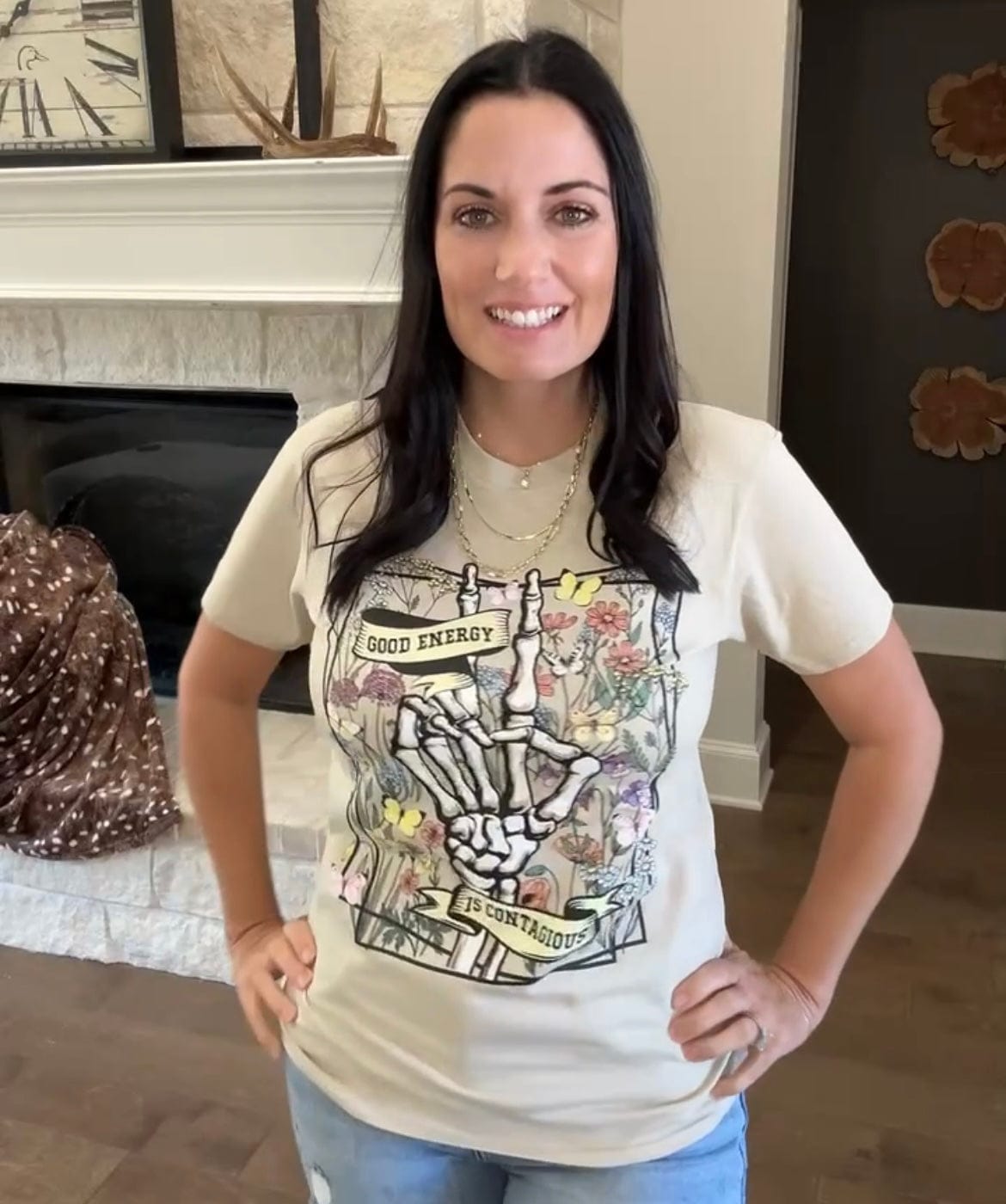 Good Energy Is Contagious Graphic Tee