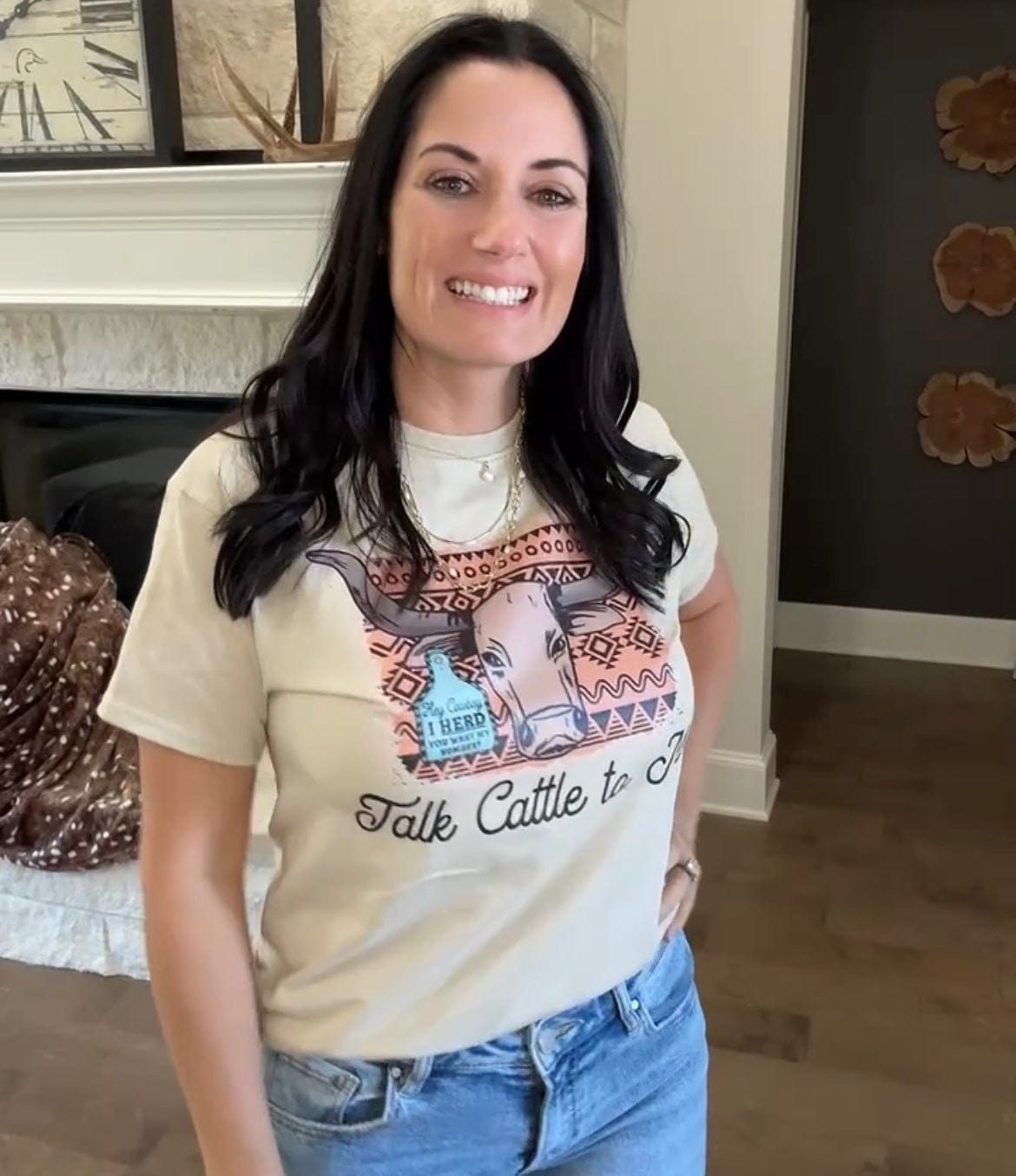 Talk Cattle To Me Graphic Tee