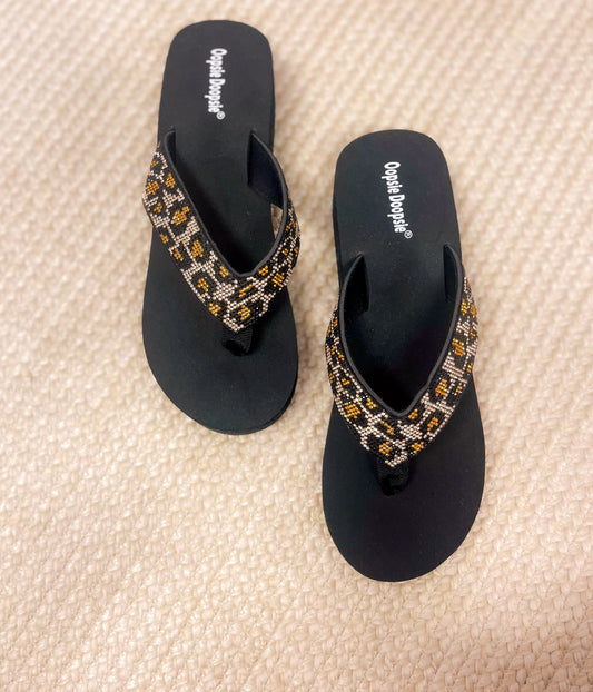 Evirare Rhinestone Sandal in Cheeath