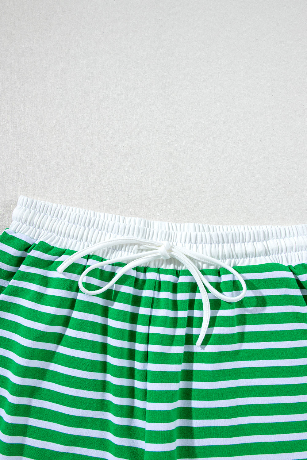 Stripe Cap Sleeve Tee and Shorts Set