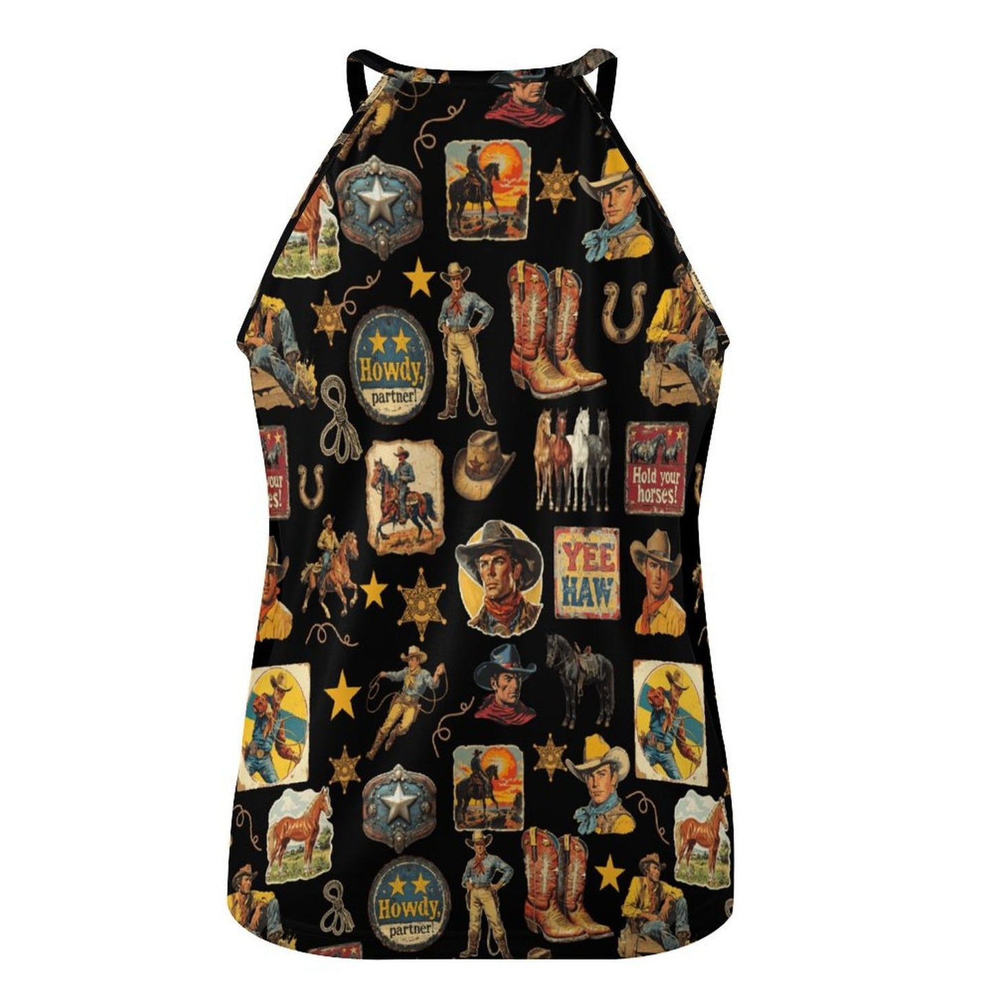 Vintage Cowboy Collage Tank Top