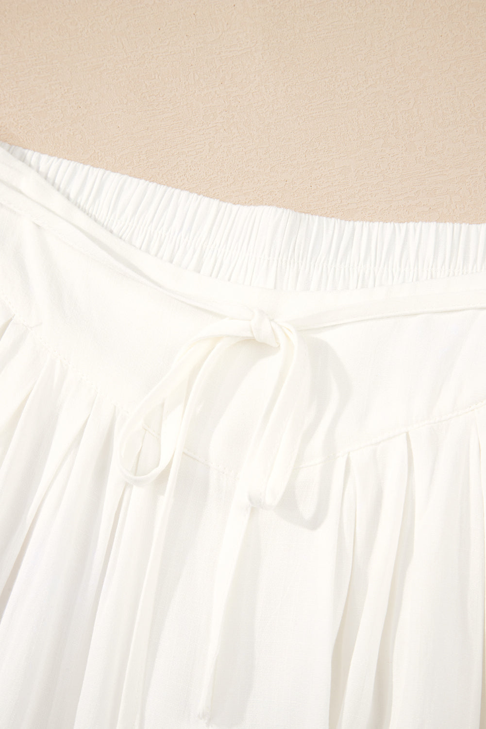 Drop Waist Pleated Wide Leg Casual Pants