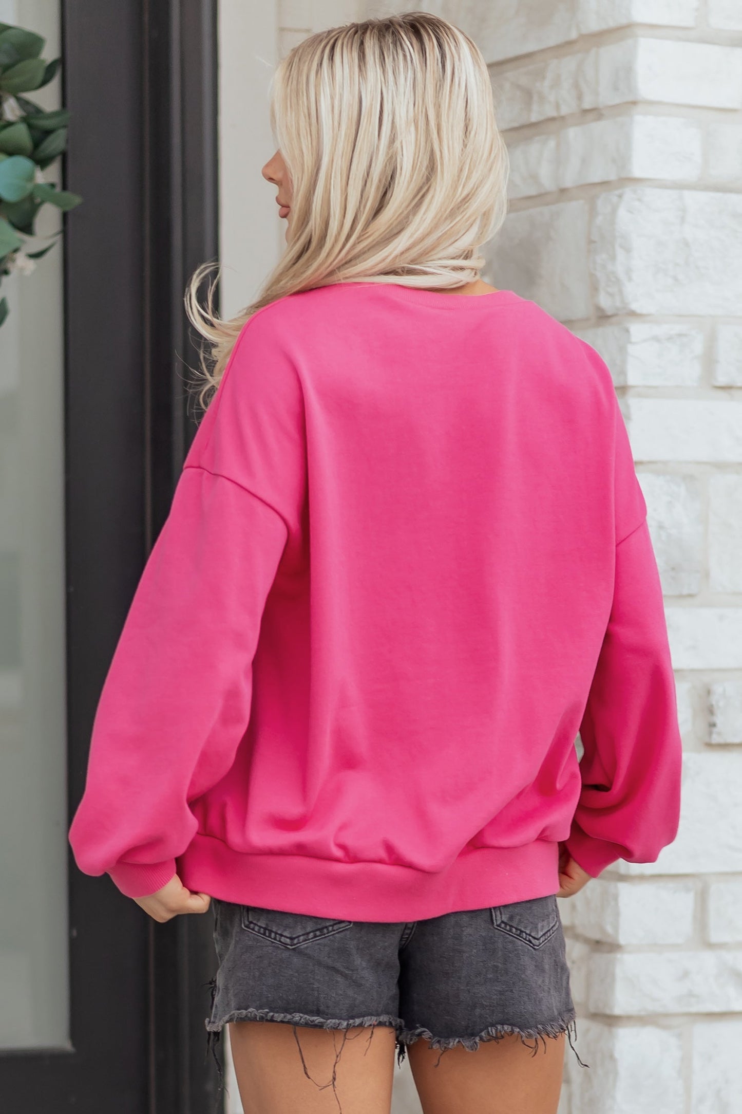 St Patrick Lucky Clover Embroidered Pullover Sweatshirt