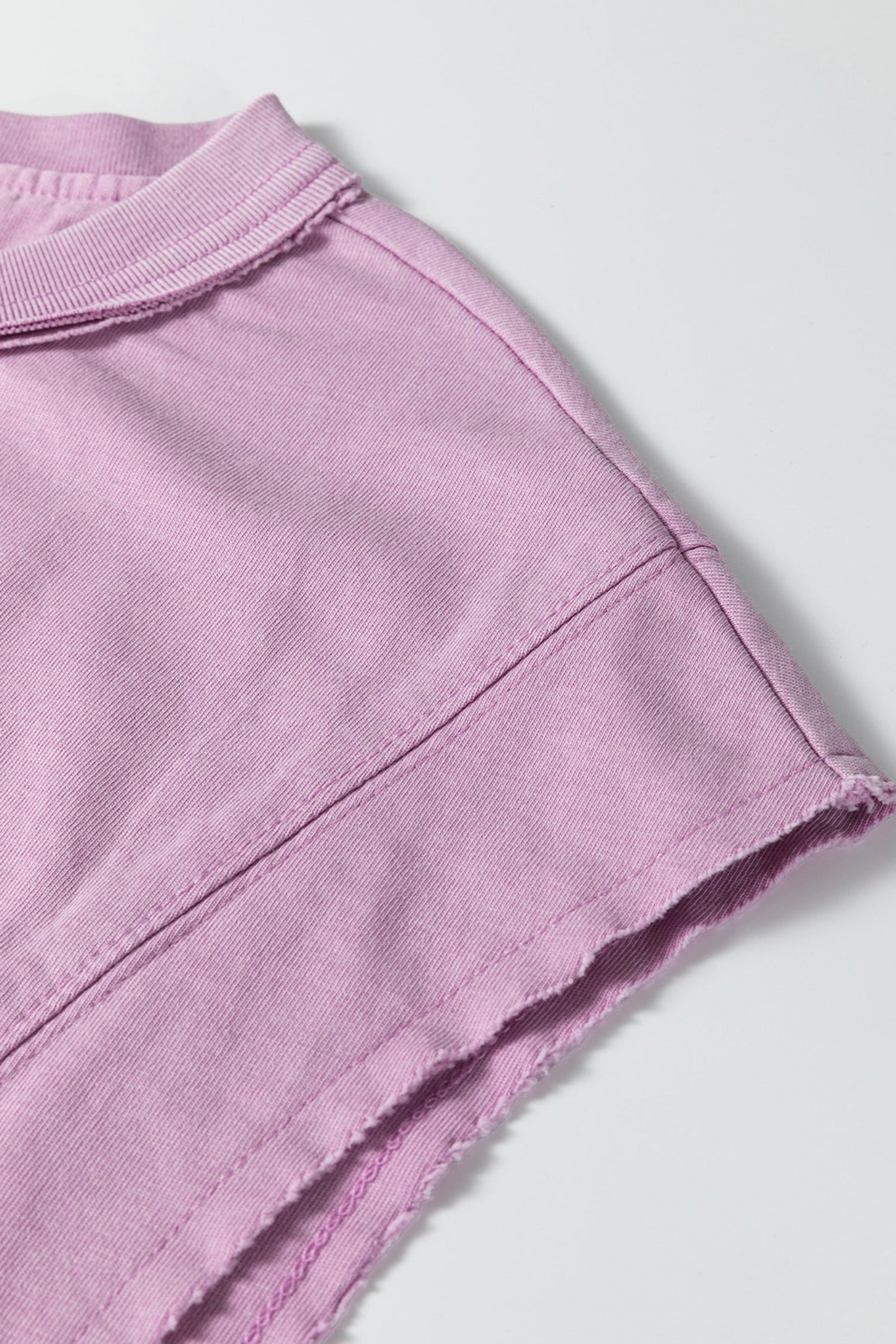 Solid Mineral Wash Boxy Tank Top