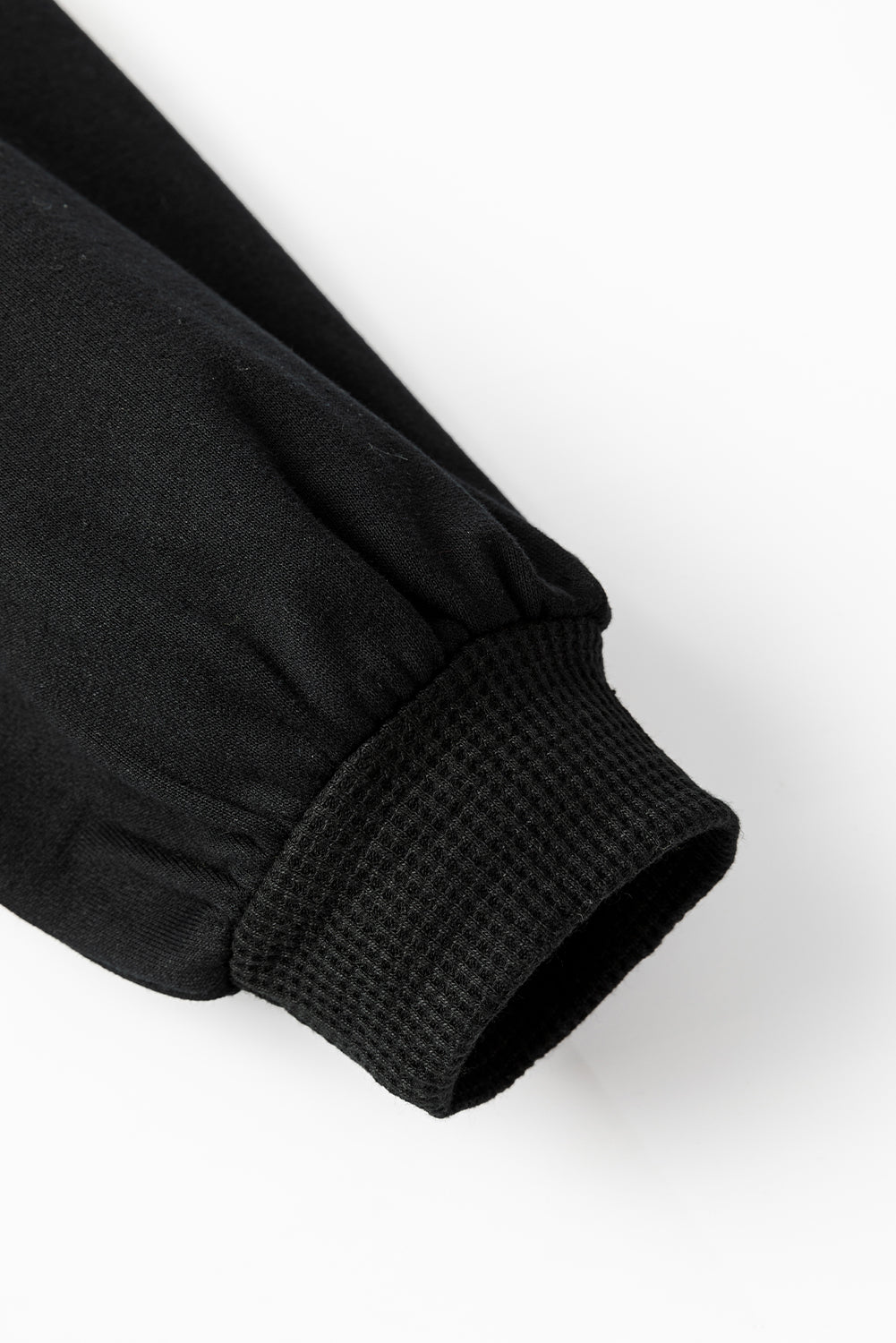 Waffle Knit Patchwork Reverse Seam Button-Up Shacket