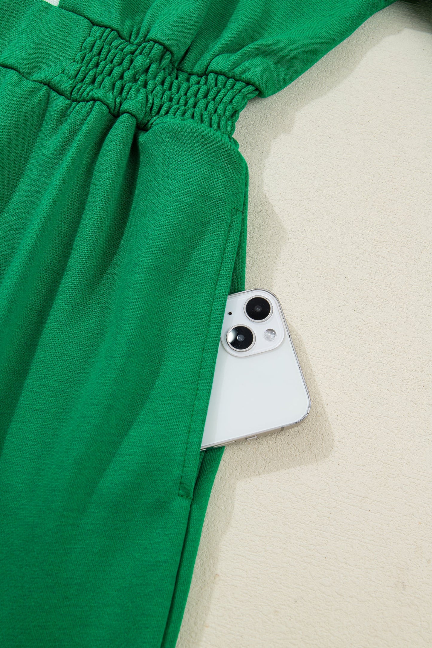 Geometric Patchwork Half-Zip Elastic Waist Dress