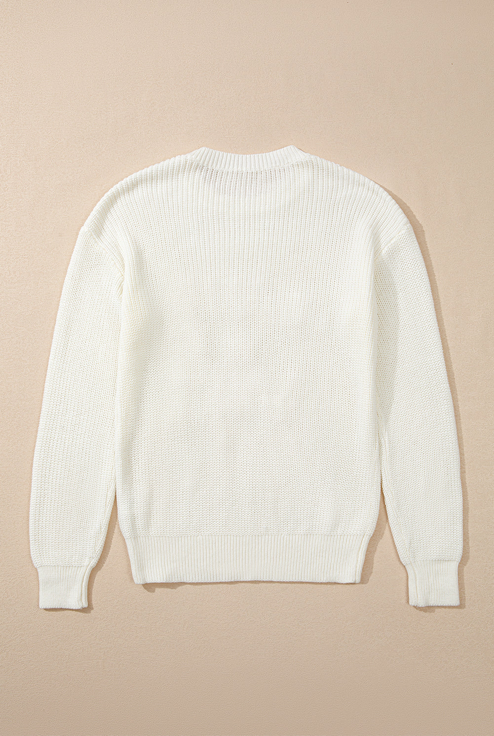 Stripe Merry & Bright Christmas Long Sleeve Sweater