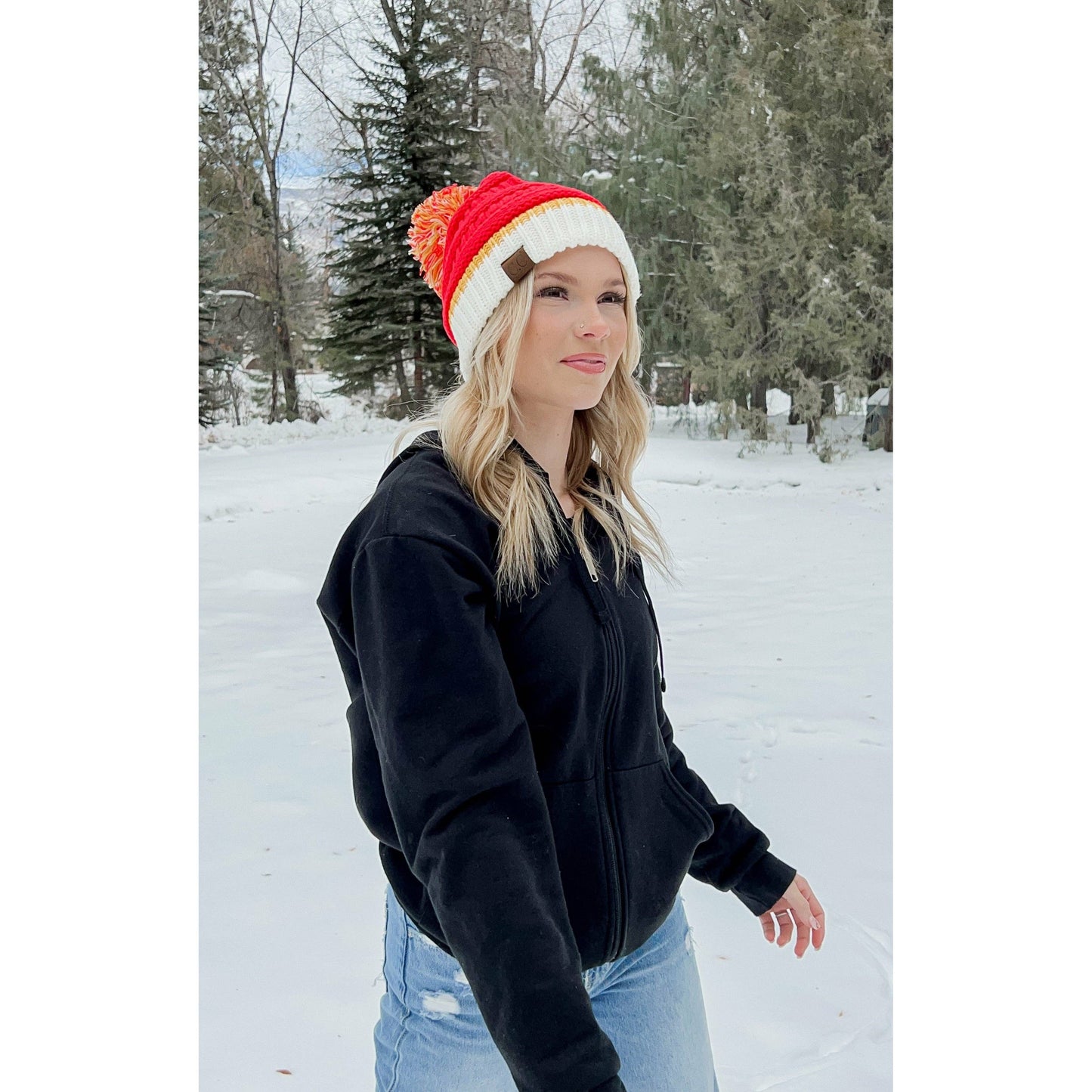 Pro Football Team Colored CC Beanie HAT1429 Minnesota Vikings colors