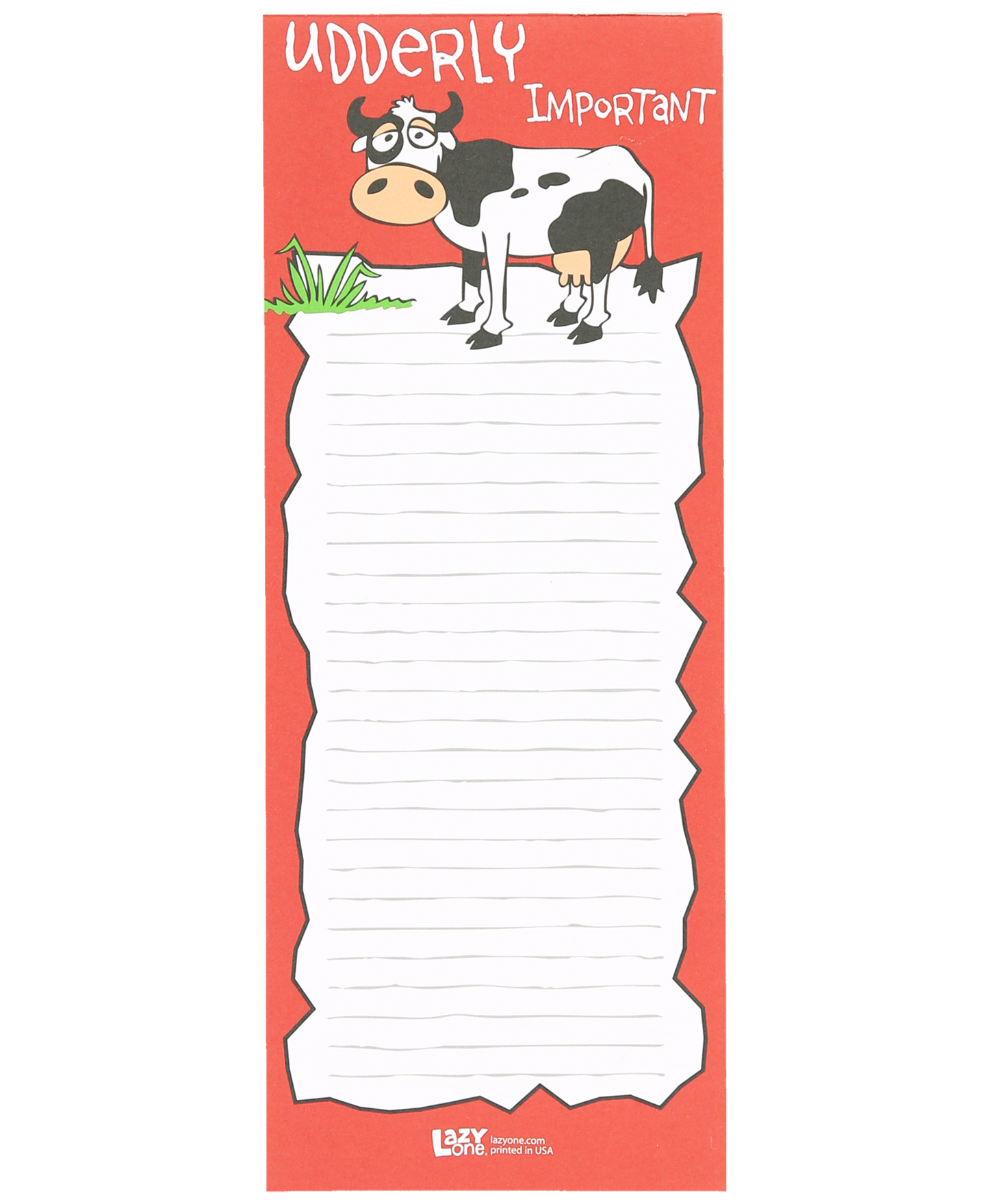 Udderly Important Notepad by Lazy One