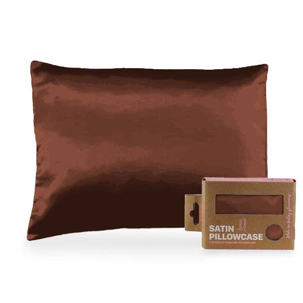 Eco Packaged Satin Pillowcase for Hair & Skin-Queen/Standard