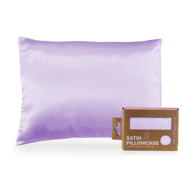 Eco Packaged Satin Pillowcase for Hair & Skin-Queen/Standard