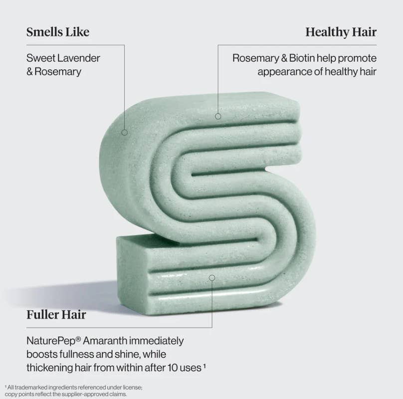 Rosemary & Biotin Volumizing Shampoo & Conditioner Bar Combo by KITSCH