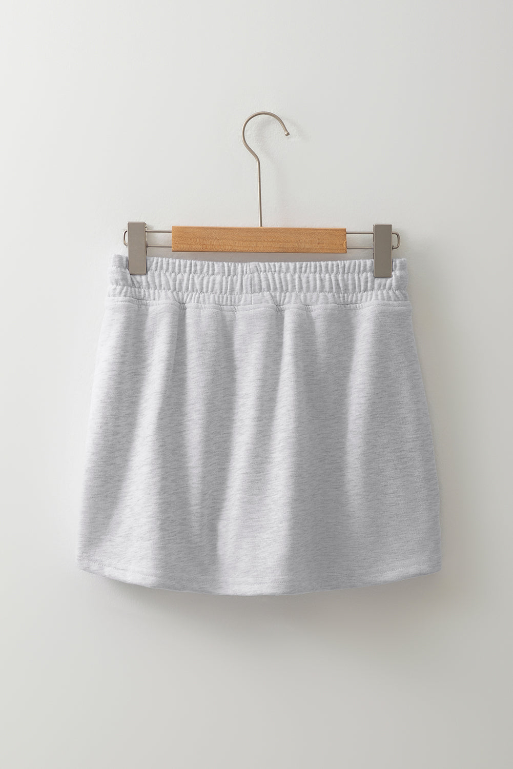 French Terry Drawstring Waistband Mini Skort