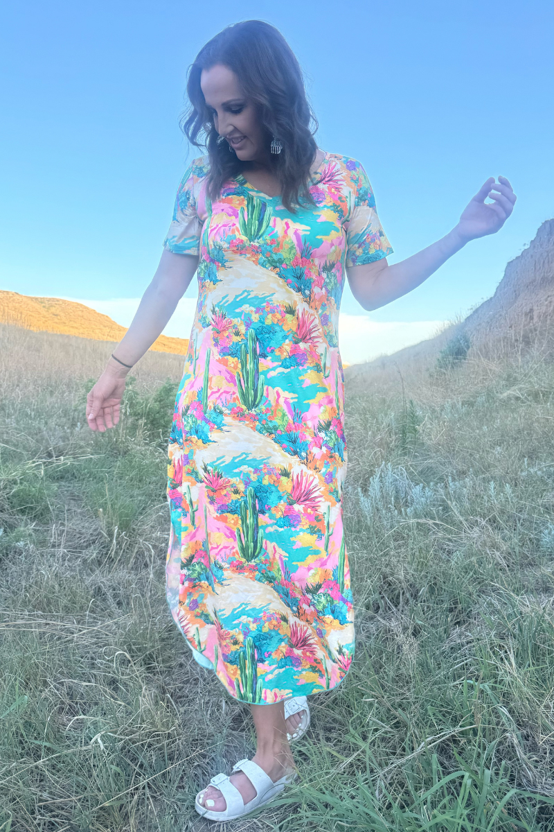 Painted Desert Maxi Dress By Sterling Kreek