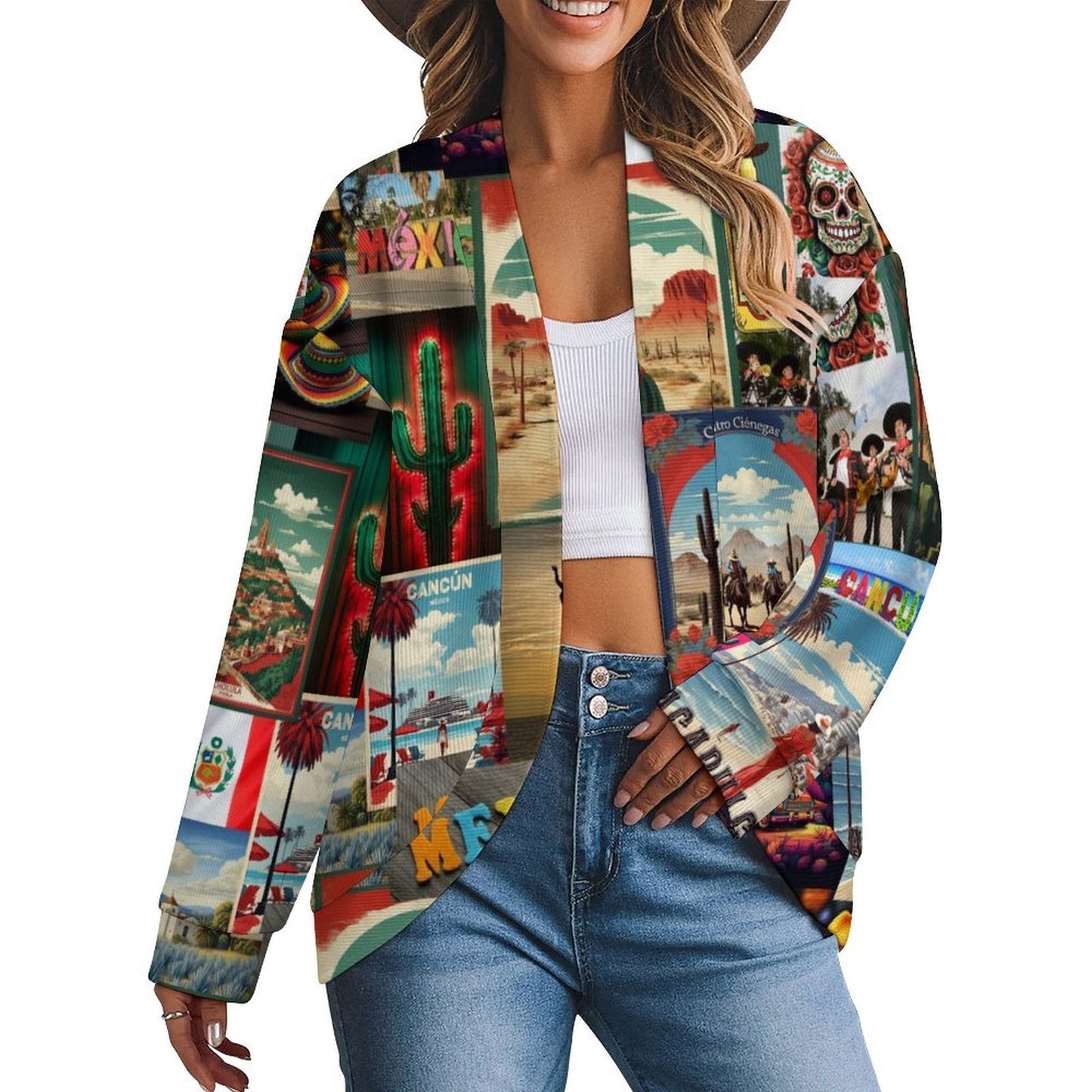 Colores de Mexico Destination Mexico Lightweight Cardigan