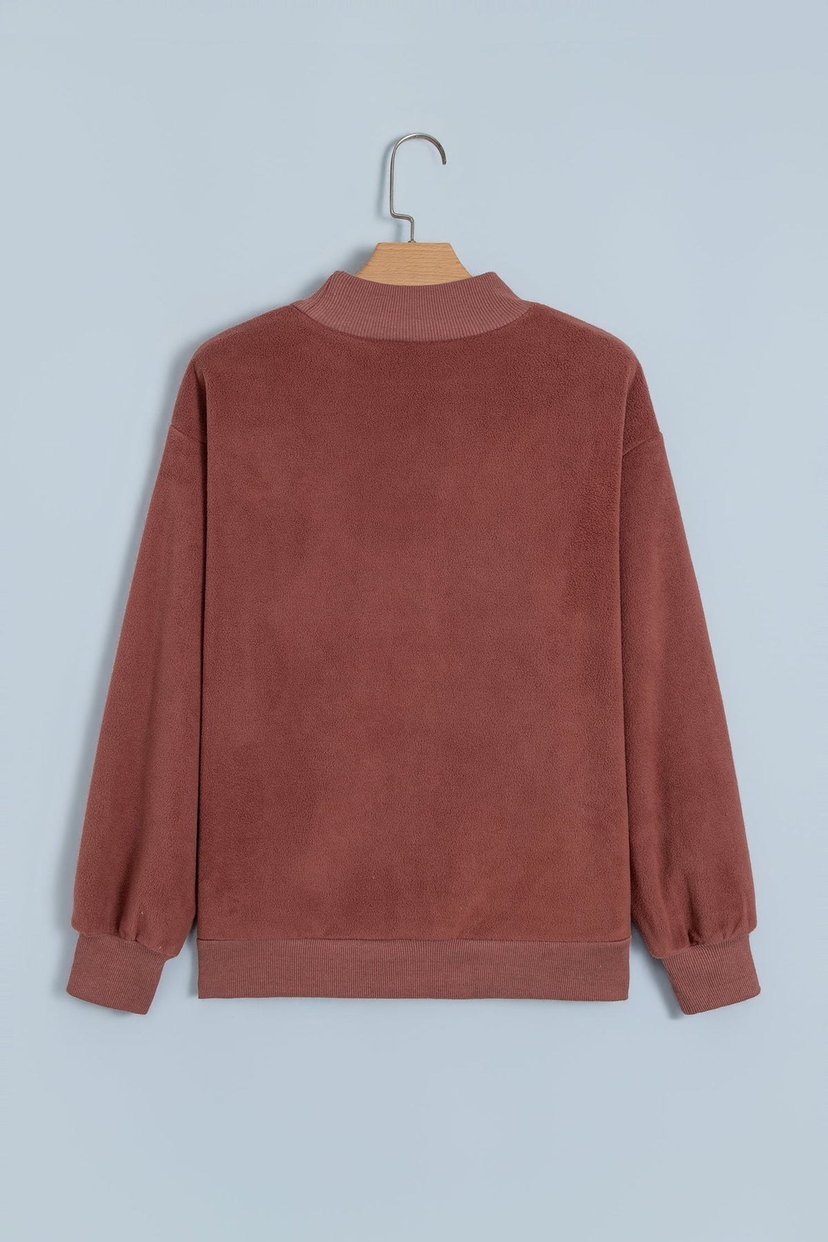 Polka Dot/GOOD DAY Letter Print Reversible Sweatshirt