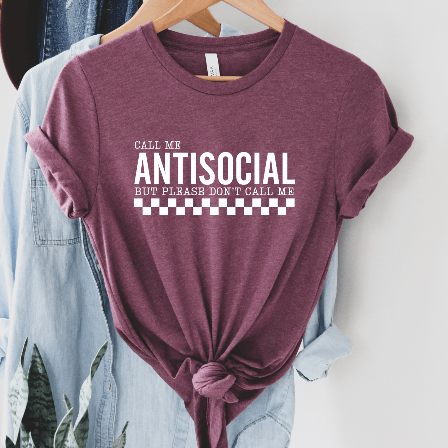 Call Me Antisocial Graphic Tee