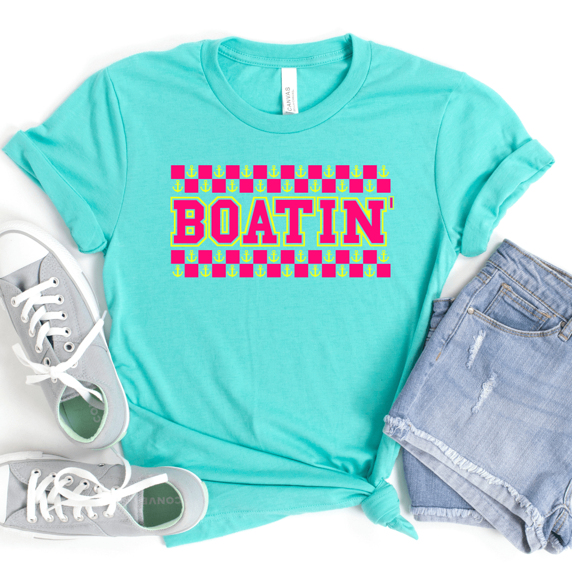 Checkered Boatin' Graphic Tee