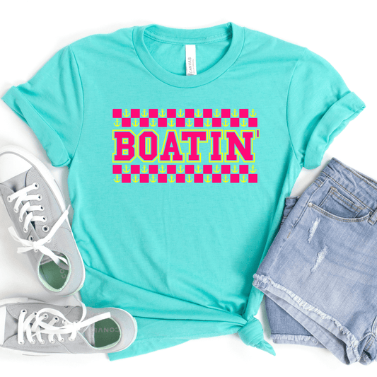Checkered Boatin' Graphic Tee