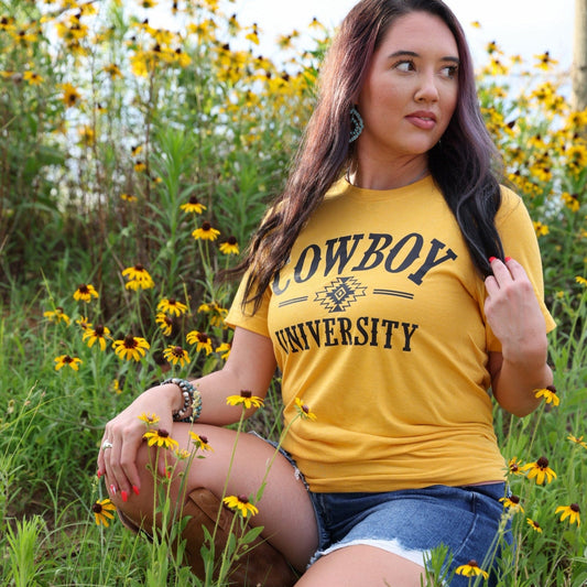 Cowboy University Western Soft Graphic Tee