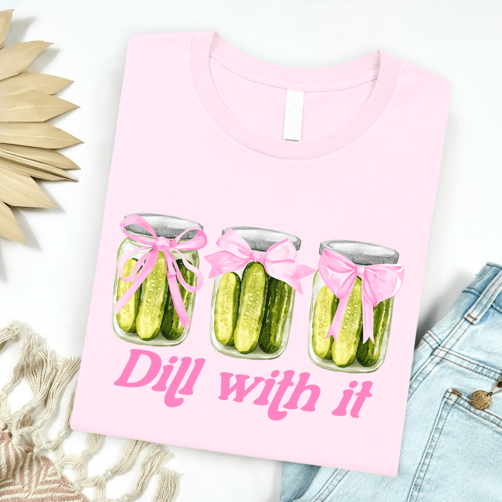 Dill With It Pickle Jar Graphic Tee