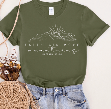Faith Can Move Mountains Graphic Tee