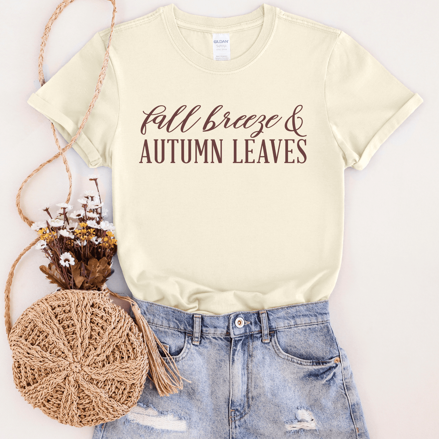 Fall Breeze & Autumn Leaves Graphic Tee