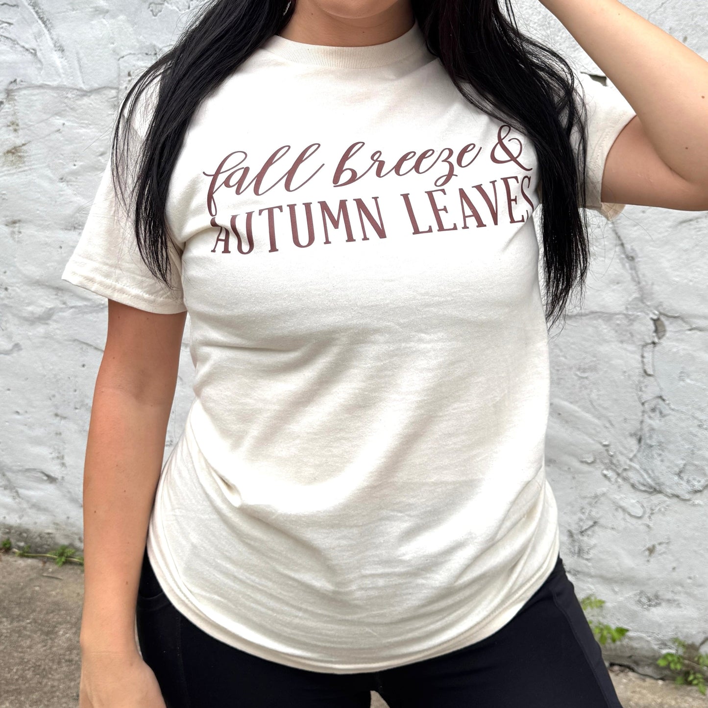 Fall Breeze & Autumn Leaves Graphic Tee