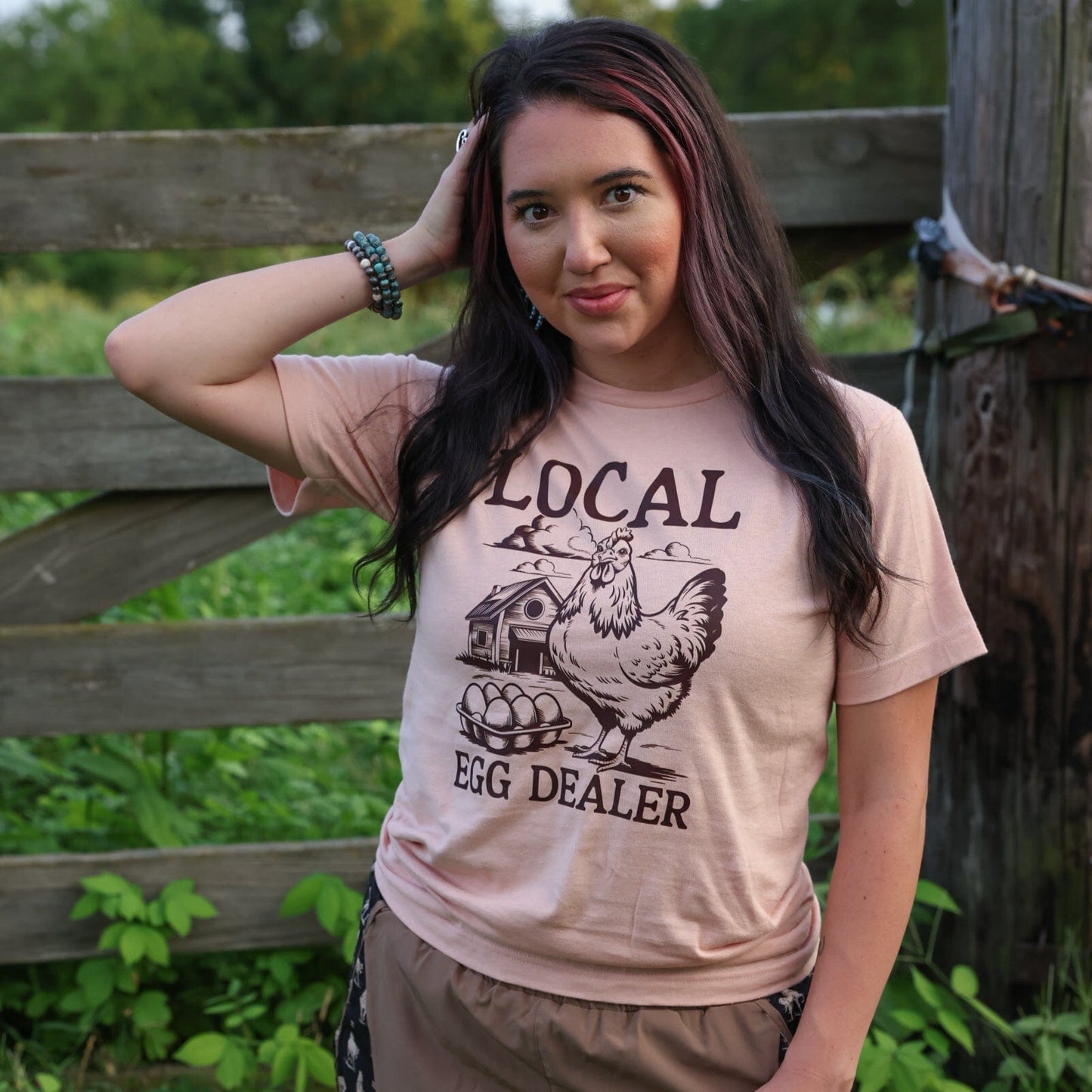 Local Egg Dealer Farm Soft Graphic Tee